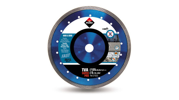 Bild på Rubi Diamantblad TVA Superpro 125x22,2mm turbo